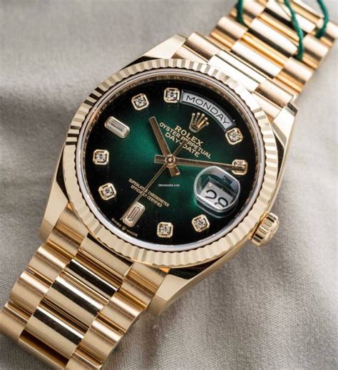 rolex day date 36 green dial